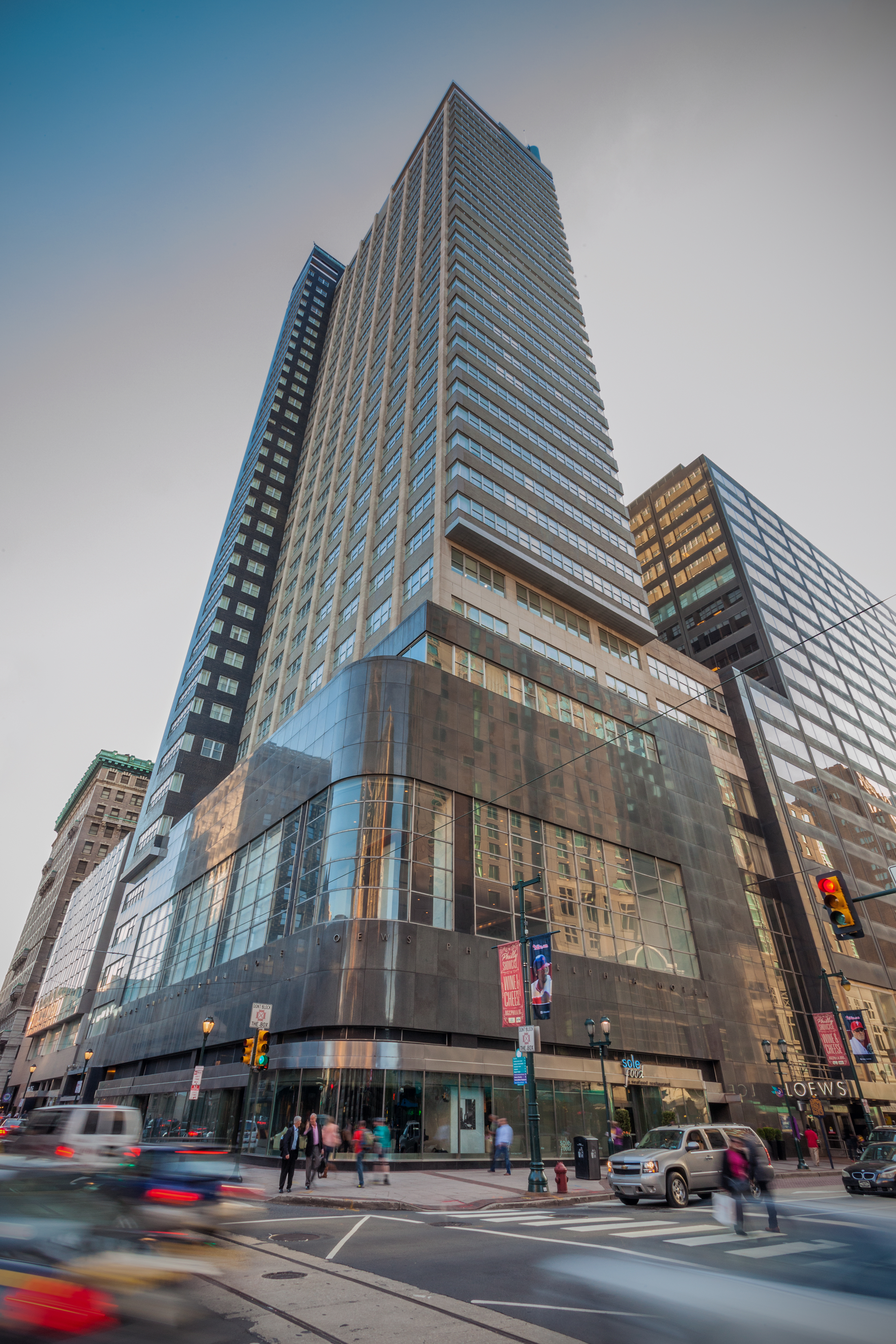 Exterior of the Loews Philadelphia Hotel